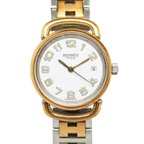 Pre-owned Metal watches Hermès Vintage , Gray , Dames