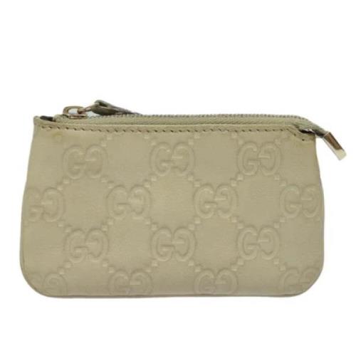 Pre-owned Canvas wallets Gucci Vintage , Beige , Dames