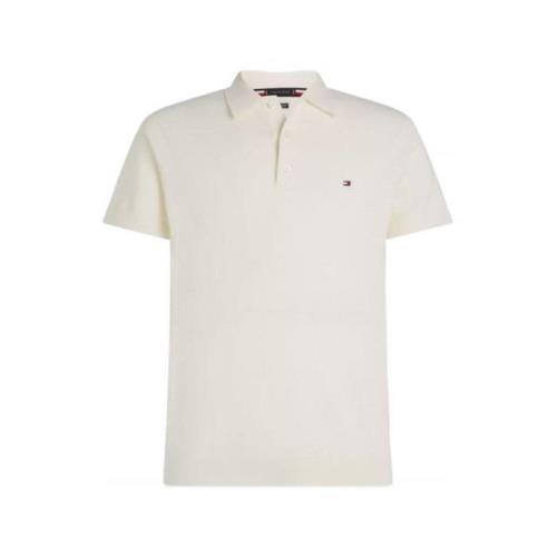 Luxe Katoen Cashmere Polo Shirt Tommy Hilfiger , White , Heren