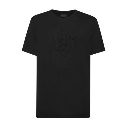 Casual Katoenen T-Shirt Billionaire , Black , Heren