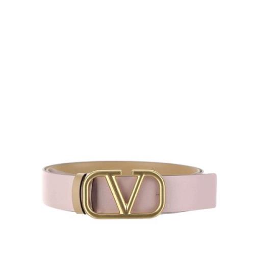 Stijlvol Leren Riem met Uniek Ontwerp Valentino Garavani , Pink , Dame...