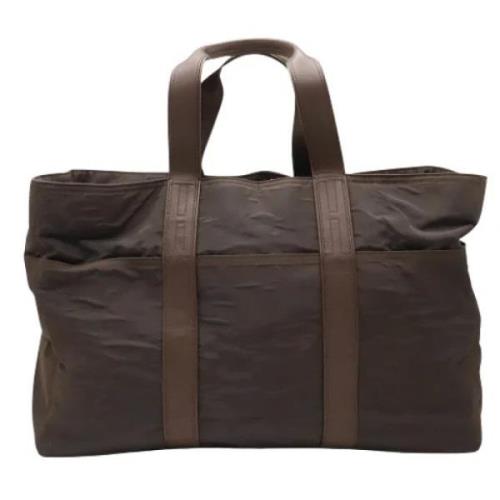 Pre-owned Leather totes Hermès Vintage , Brown , Dames