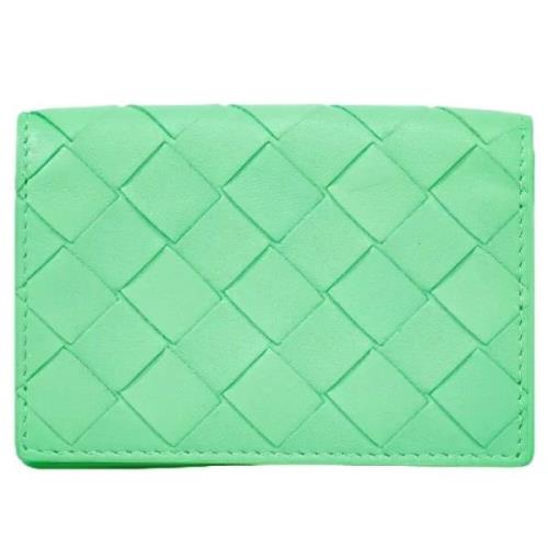 Pre-owned Leather wallets Bottega Veneta Vintage , Green , Dames