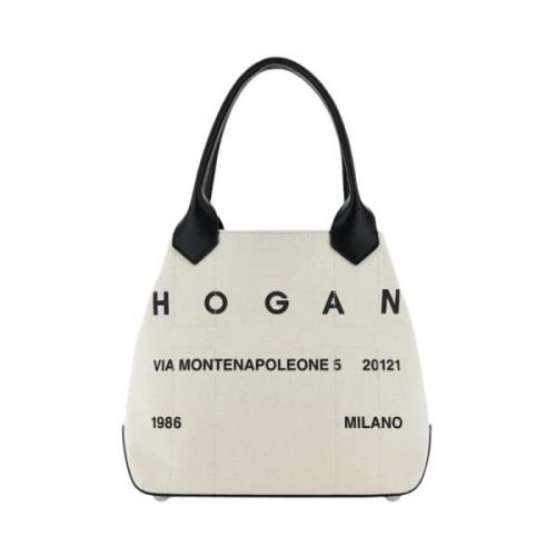 Beige Stijlvolle Tassen Collectie Hogan , Beige , Dames