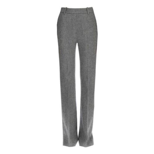 Gestreepte Wollen Broek - Grijs, 40 Ermanno Scervino , Gray , Dames