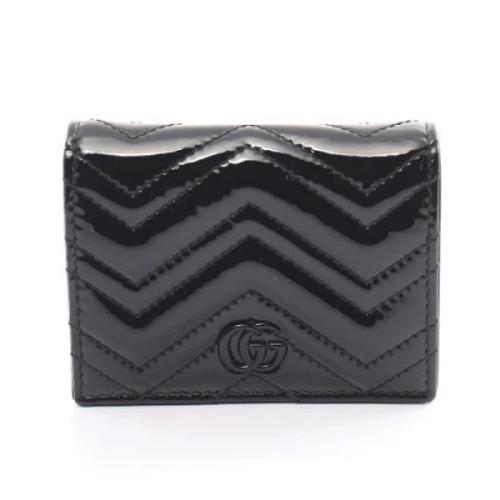 Pre-owned Leather wallets Gucci Vintage , Black , Dames