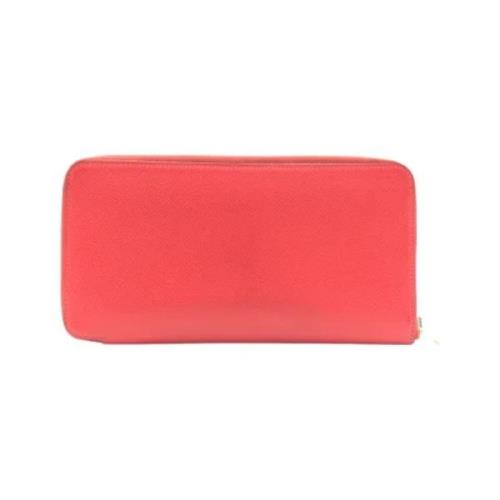 Pre-owned Leather wallets Hermès Vintage , Pink , Dames