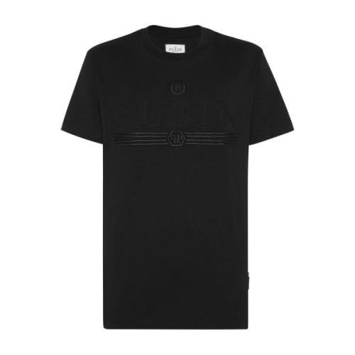 Stoer Grafisch T-shirt Philipp Plein , Black , Heren