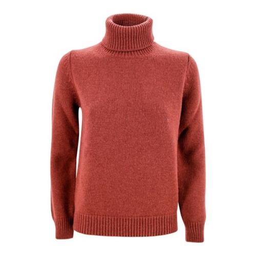 Kasjmier Turtleneck Jumper met lange mouwen Kangra , Brown , Dames