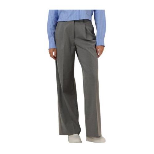 Straight Leg Tailored Pants Catwalk Junkie , Gray , Dames