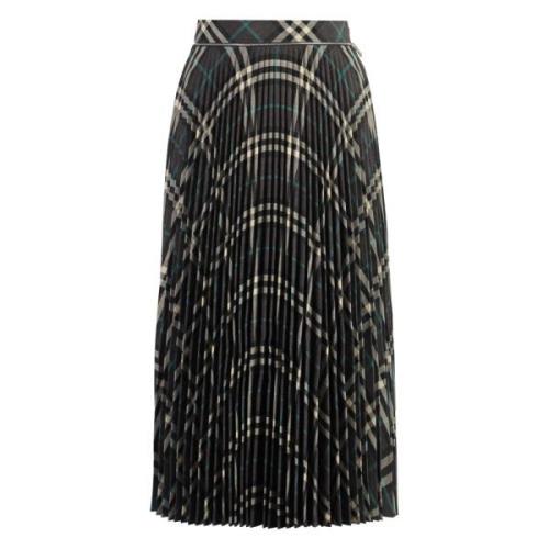 Wrap-around Geplooide Rok Burberry , Multicolor , Dames