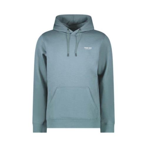 Hoodie in Sea Blue Cars , Blue , Heren