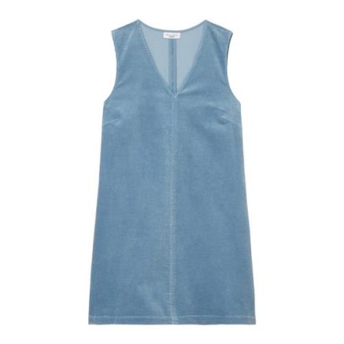 Mouwloze ribfluwelen jurk normaal Marc O'Polo , Blue , Dames