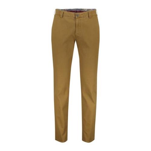 Bruine katoenen chino broek Meyer , Brown , Heren