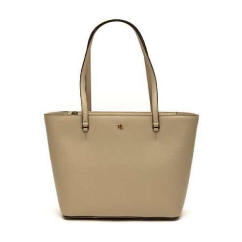 Bruine Karly Shopper Tote Tas Ralph Lauren , Brown , Dames