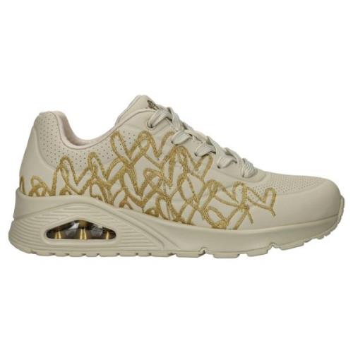 Gouden Hart Sneaker Skechers , Beige , Dames