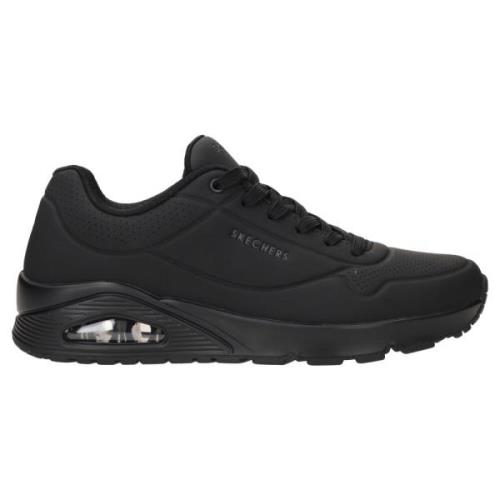 Lucht Sta Sneaker Comfortabele Heren Stijl Skechers , Black , Heren