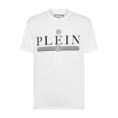 Coole Grafische Tee Fadcmtk Stijl Philipp Plein , White , Heren