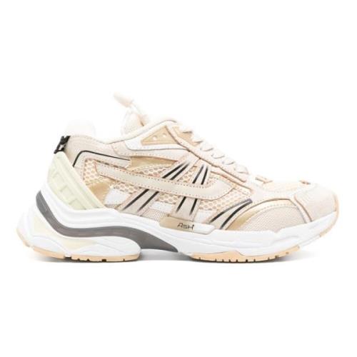 Beige Sneakers met Grafische Prints ASH , Beige , Dames