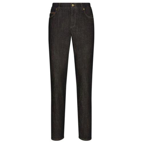 Klassieke Zwarte Broek Dolce & Gabbana , Black , Heren