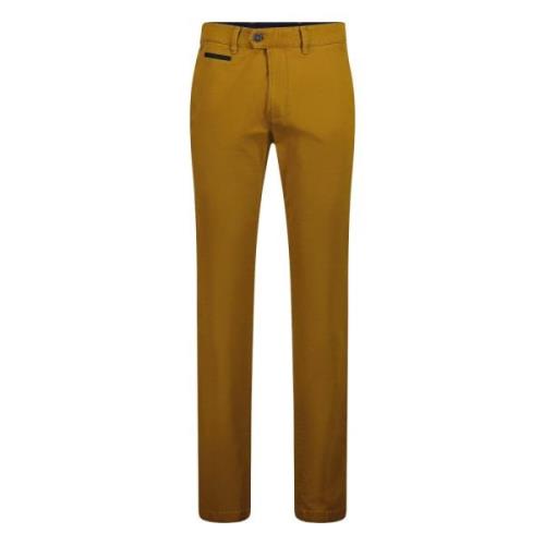 Bruine winterbroek, effen dessin Gardeur , Yellow , Heren