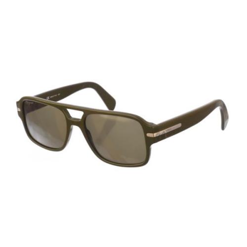 Vierkante Frame Acetaat Zonnebril Salvatore Ferragamo , Green , Dames