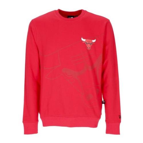 Chicago Bulls Crewneck Sweatshirt New Era , Red , Heren