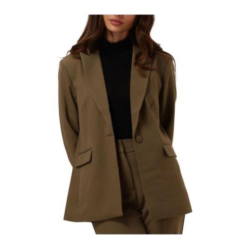 Groene Elegante Blazer voor Vrouwen Y.a.s , Green , Dames