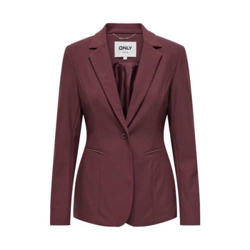 Reis Fit Blazer Rood Mahonie Only , Red , Dames