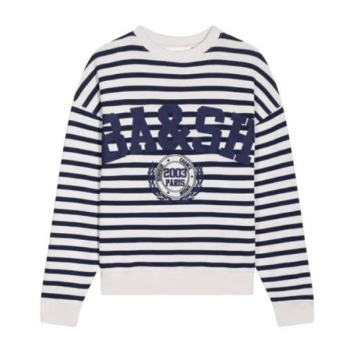 Crop Sweatshirt American University Style Ba&Sh , Blue , Dames