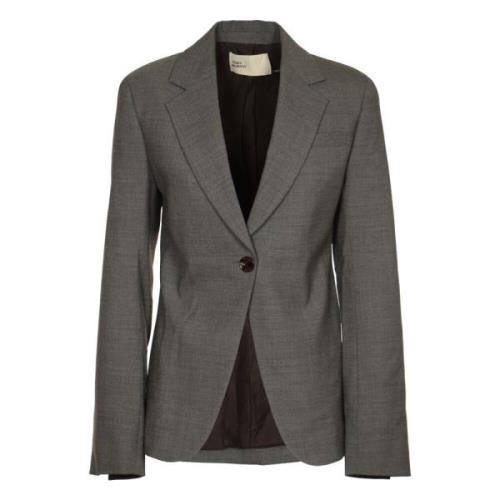 Flannel Blazer Jassen Tory Burch , Gray , Dames