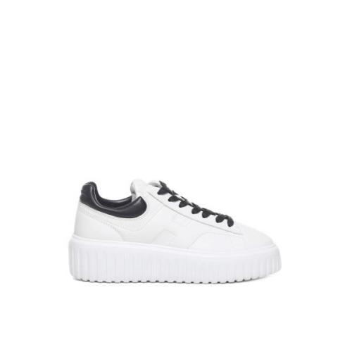 Witte Leren Sneakers Memory Foam Zool Hogan , White , Dames