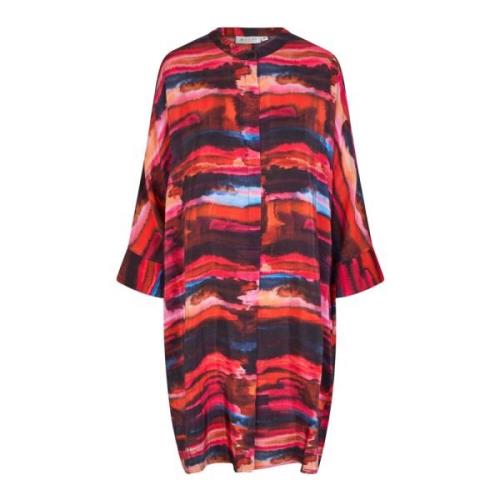 Oversized Shirtjurk Sun Tomato Masai , Red , Dames