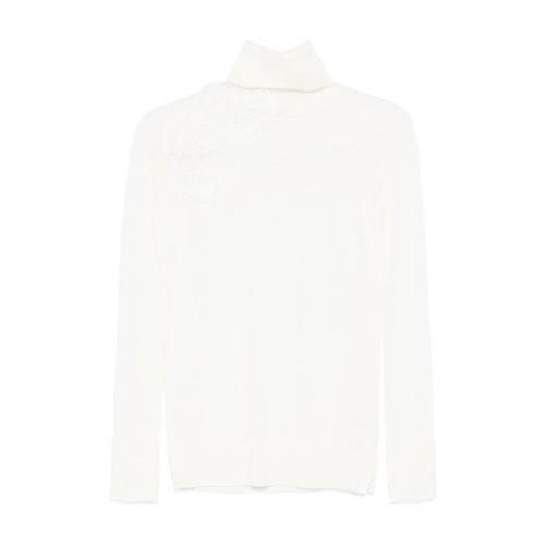 Stijlvolle Sweater voor Mannen Ermanno Scervino , White , Dames