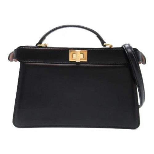 Pre-owned Leather fendi-bags Fendi Vintage , Black , Dames