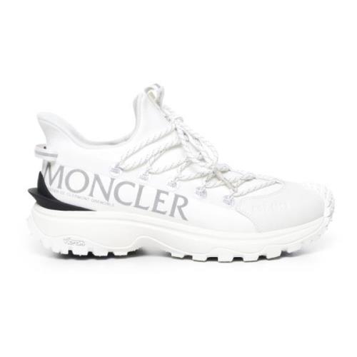 Witte Sneakers met Inkeping Zool Moncler , White , Heren