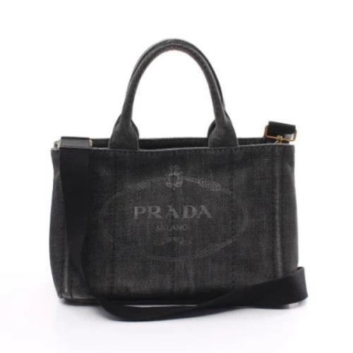 Pre-owned Denim prada-bags Prada Vintage , Gray , Dames