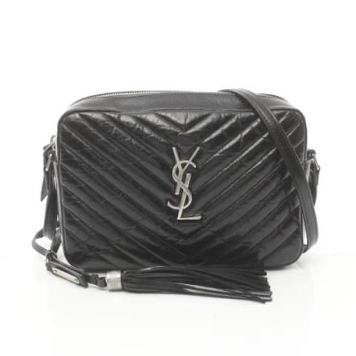 Pre-owned Leather shoulder-bags Yves Saint Laurent Vintage , Black , D...