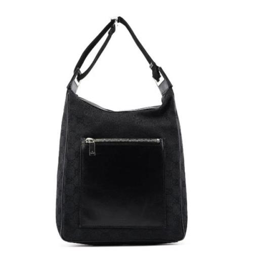 Pre-owned Leather handbags Gucci Vintage , Black , Dames