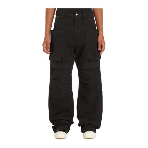 Cargo Black Broek Rick Owens , Black , Heren