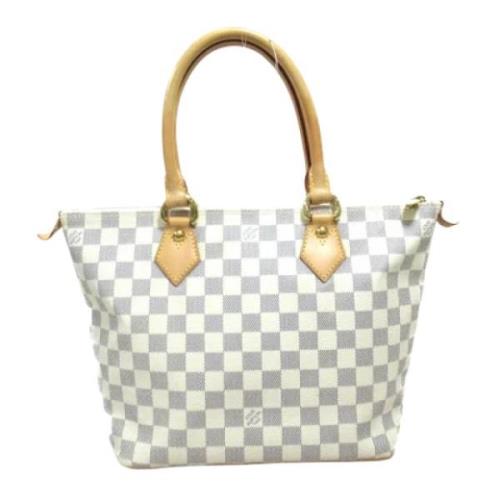 Pre-owned Canvas louis-vuitton-bags Louis Vuitton Vintage , White , Da...