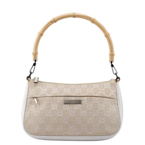 Pre-owned Leather gucci-bags Gucci Vintage , Beige , Dames