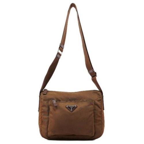 Pre-owned Nylon prada-bags Prada Vintage , Brown , Dames