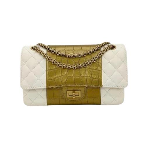 Pre-owned Leather chanel-bags Chanel Vintage , White , Dames