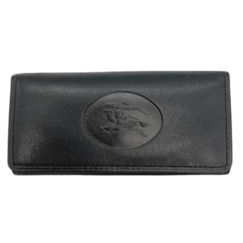 Pre-owned Leather wallets Burberry Vintage , Black , Dames