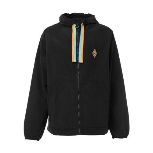 Zwarte Verenprint Jas Marcelo Burlon , Black , Heren