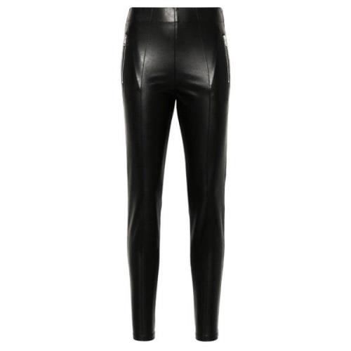 Stijlvolle Leggings met Uniek Ontwerp Ermanno Scervino , Black , Dames