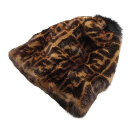 Pre-owned Fur hats Fendi Vintage , Brown , Unisex