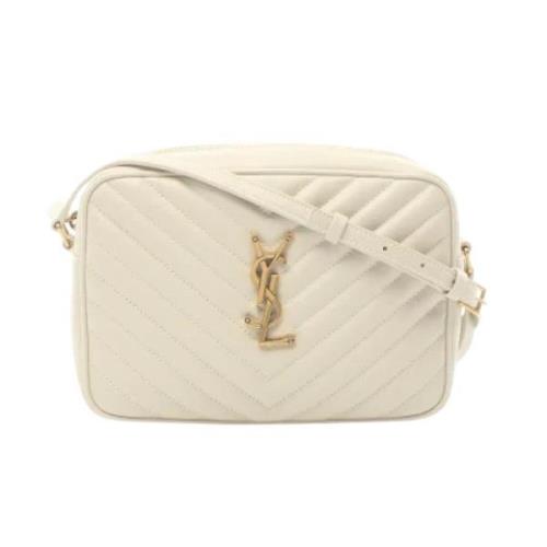 Pre-owned Leather shoulder-bags Yves Saint Laurent Vintage , White , D...