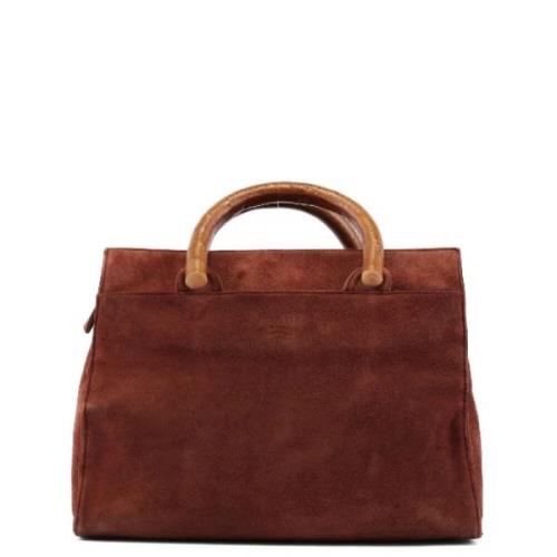 Pre-owned Suede prada-bags Prada Vintage , Brown , Dames